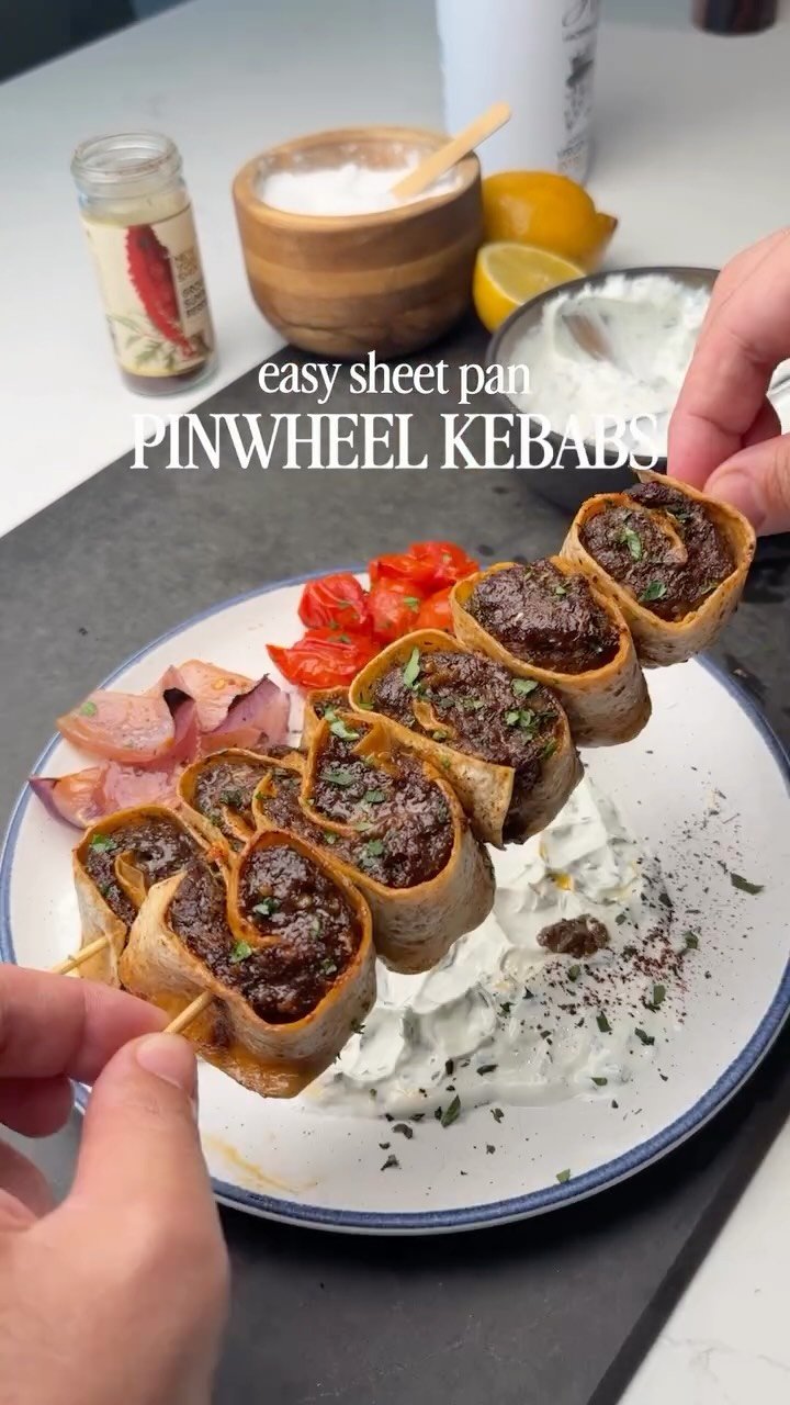 shredhappens 게시물 이미지: Sheet Mediterranean Pinwheel kebabs - would...