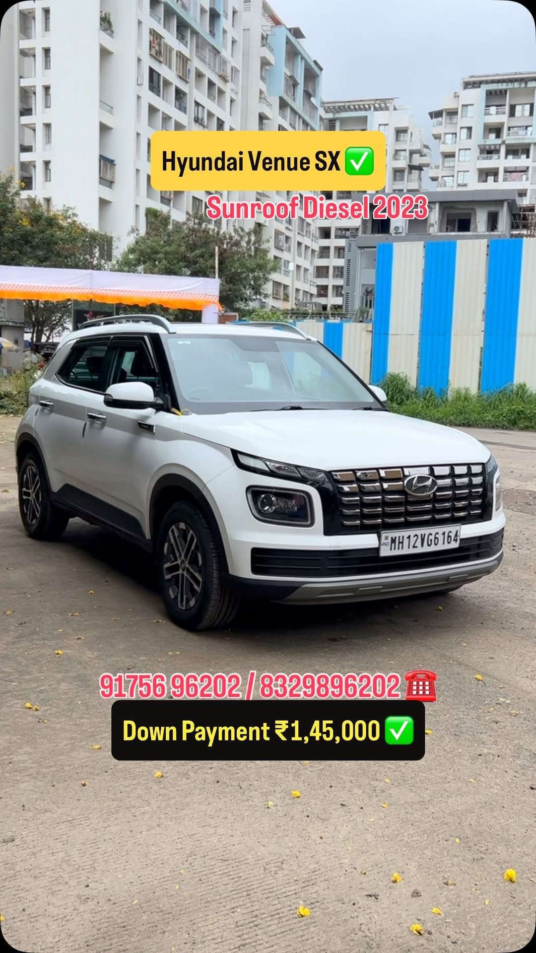 shree_laxmi_motors_pune 게시물 이미지: ✅Hyundai Venue SX Manual Diesel 2023 Sunroof,...