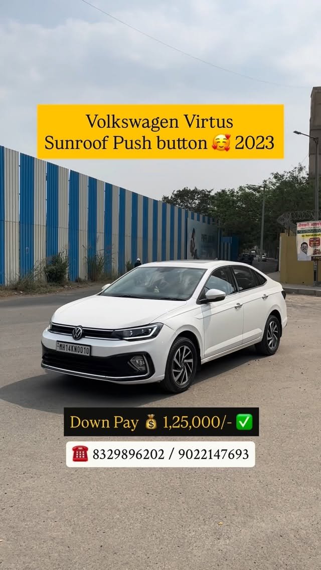 shree_laxmi_motors_pune 게시물 이미지: ✅Volkswagen Virtus 1.0 TSI Auto drive Sunroof...