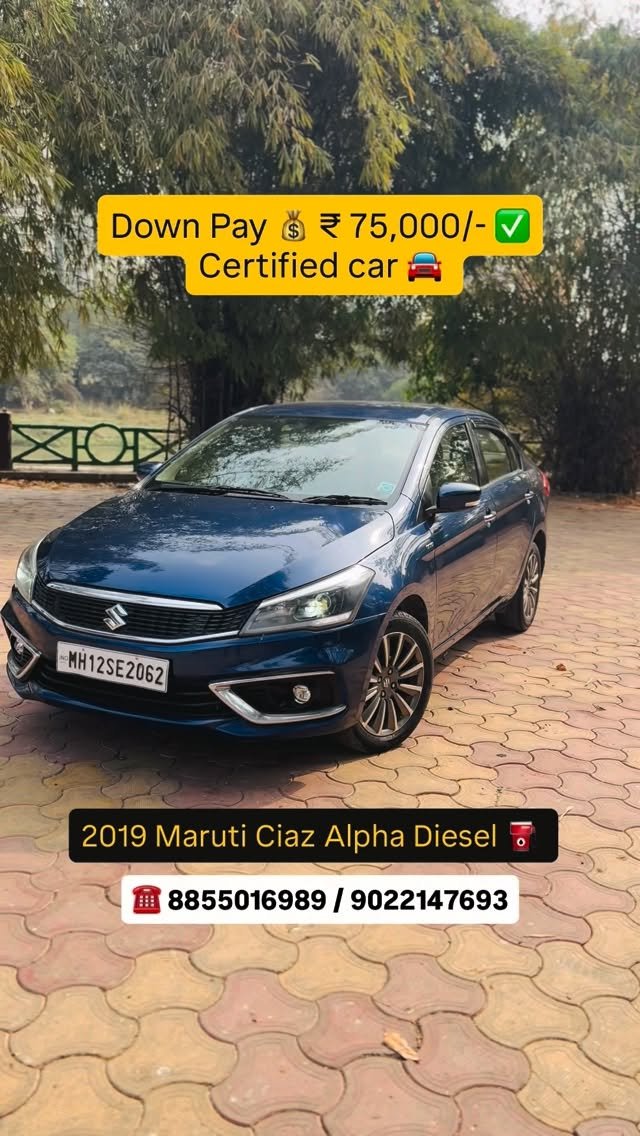 shree_laxmi_motors_pune 게시물 이미지: ✅ Maruti Nexa Ciaz Alpha 1.5 Diesel ⛽️ 2019...