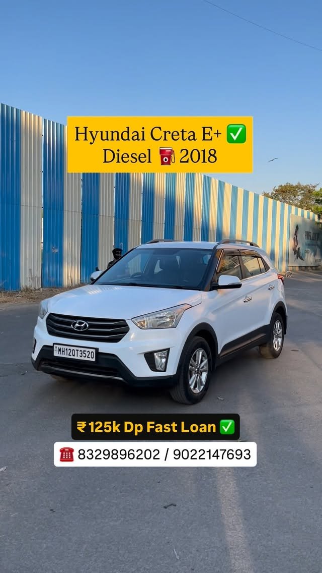 shree_laxmi_motors_pune 게시물 이미지: ✅ Hyundai Creta E+ Diesel ⛽️ Manual gear 2018,...