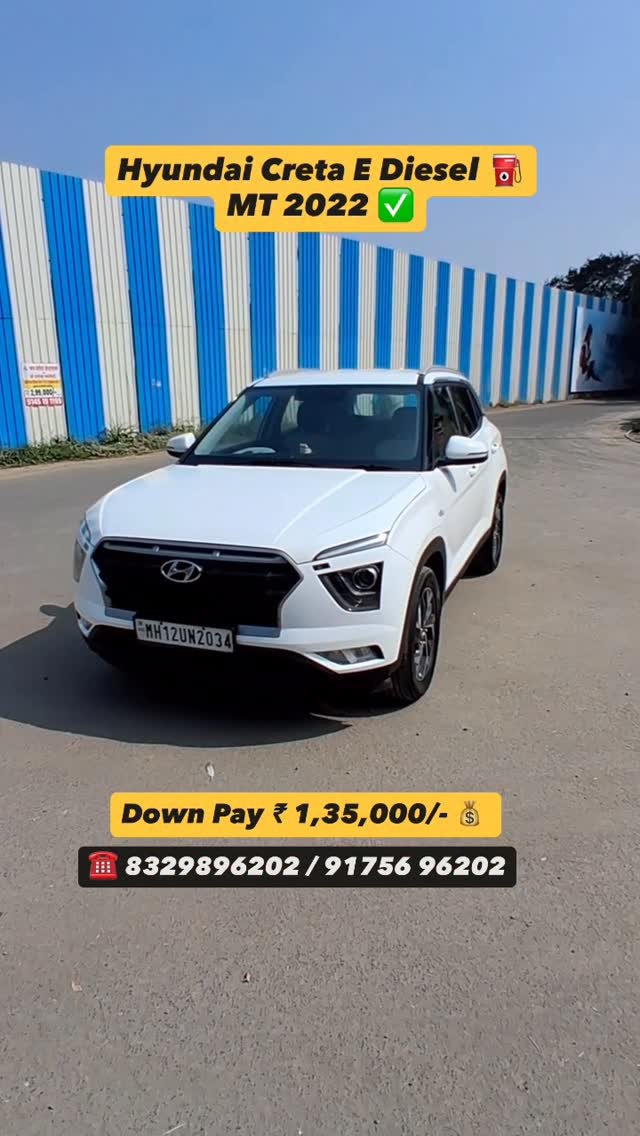 shree_laxmi_motors_pune 게시물 이미지: ✅ Hyundai Creta E Diesel ⛽️ 2022 Manual gear...