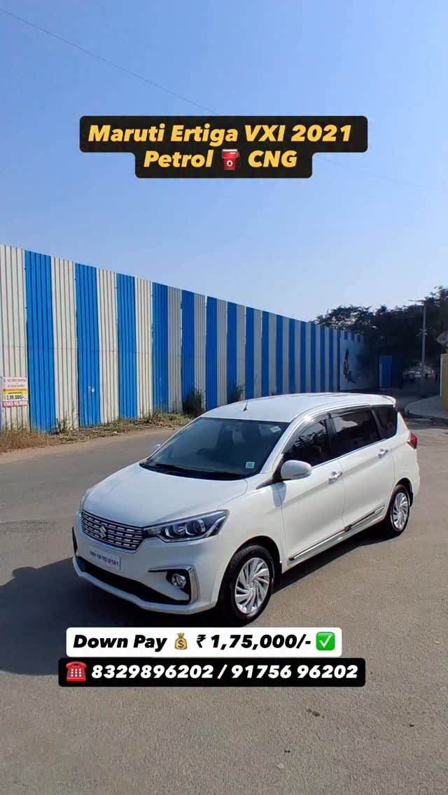 shree_laxmi_motors_pune 게시물 이미지: ✅ Ertiga VXI Petrol ⛽️ CNG 2021 😍 Driven only...