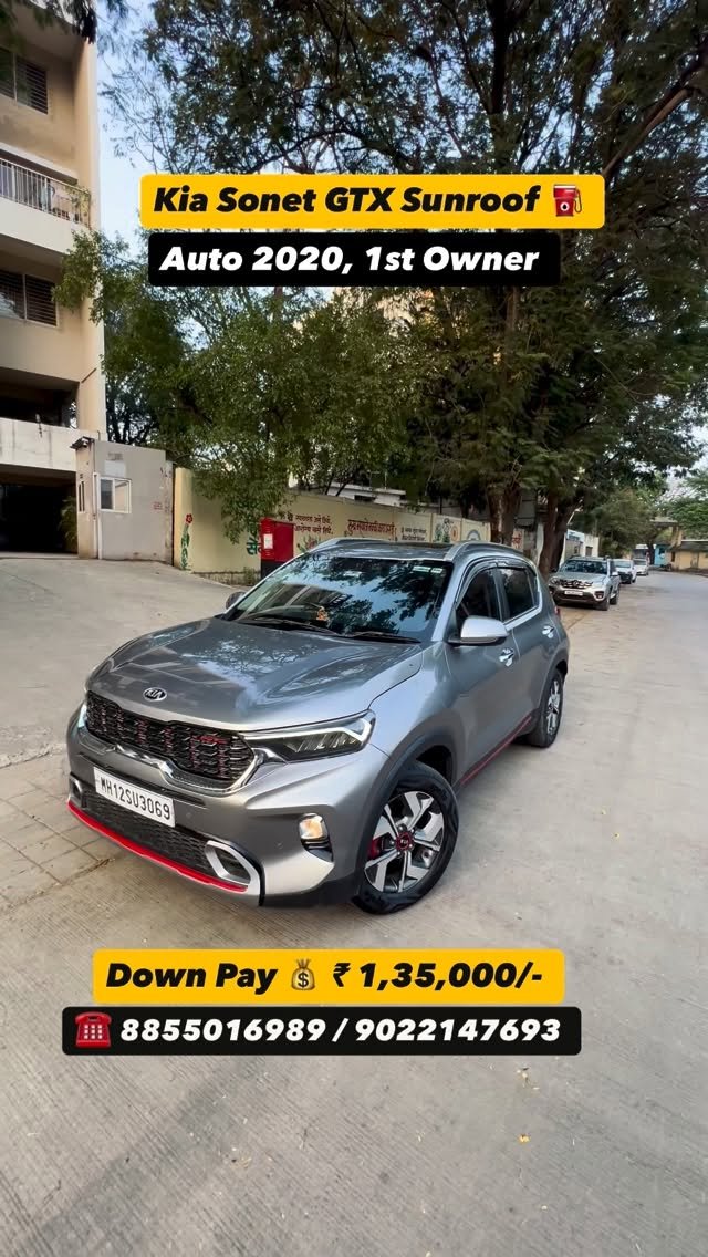 shree_laxmi_motors_pune 게시물 이미지: ✅ Kia Sonet Auto Diesel GTX GT line 2020...