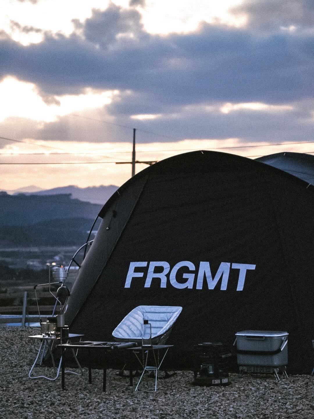 Photo shared by 🍃시기 캠프 on January 29, 2026 tagging @camfit_official. May be an image of train and text that says 'FRGMT'.