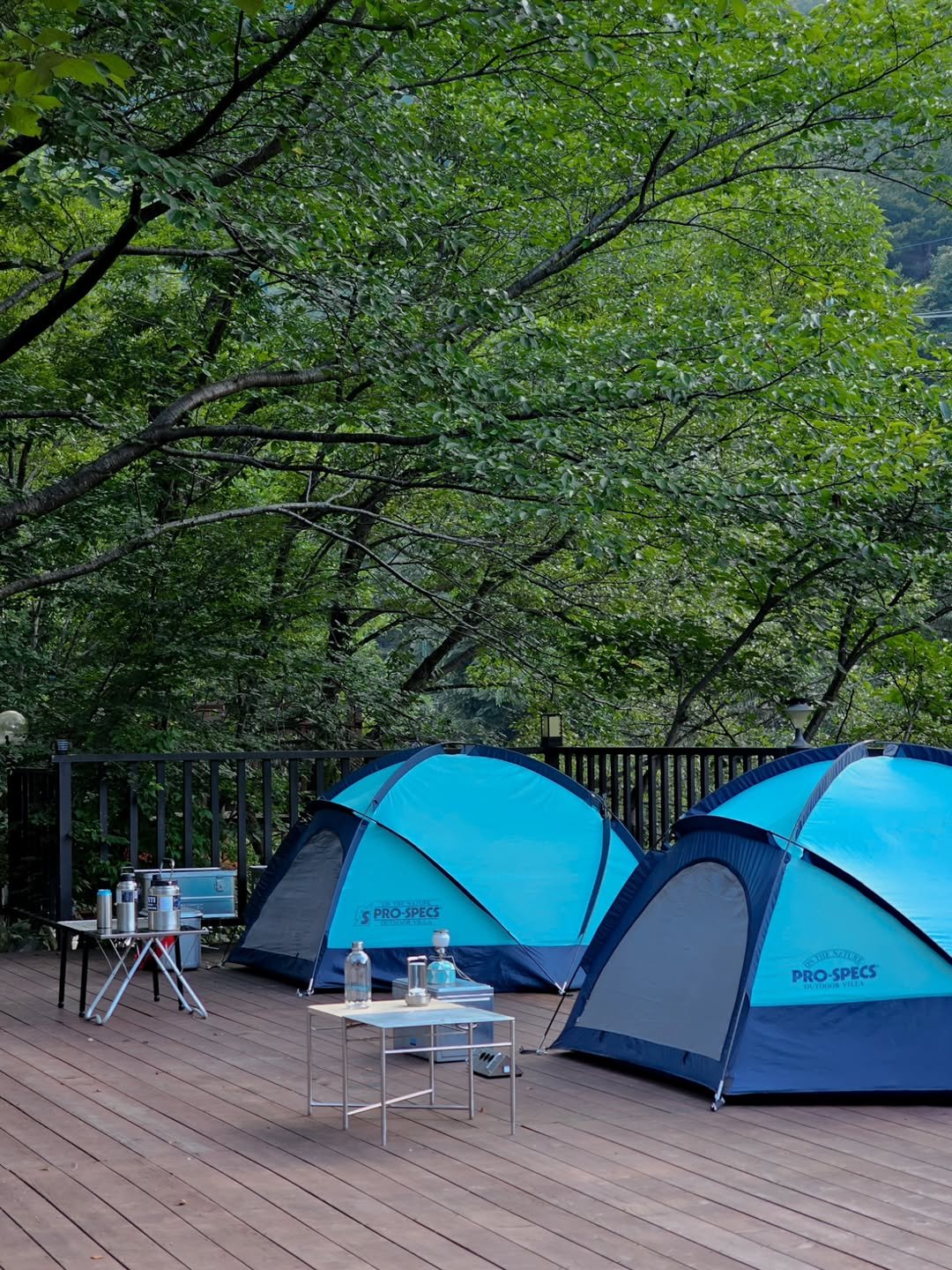 Photo shared by 찬찬 on July 23, 2025 tagging @sigi__camp. May be an image of campsite, deck chair, outdoors and text.
