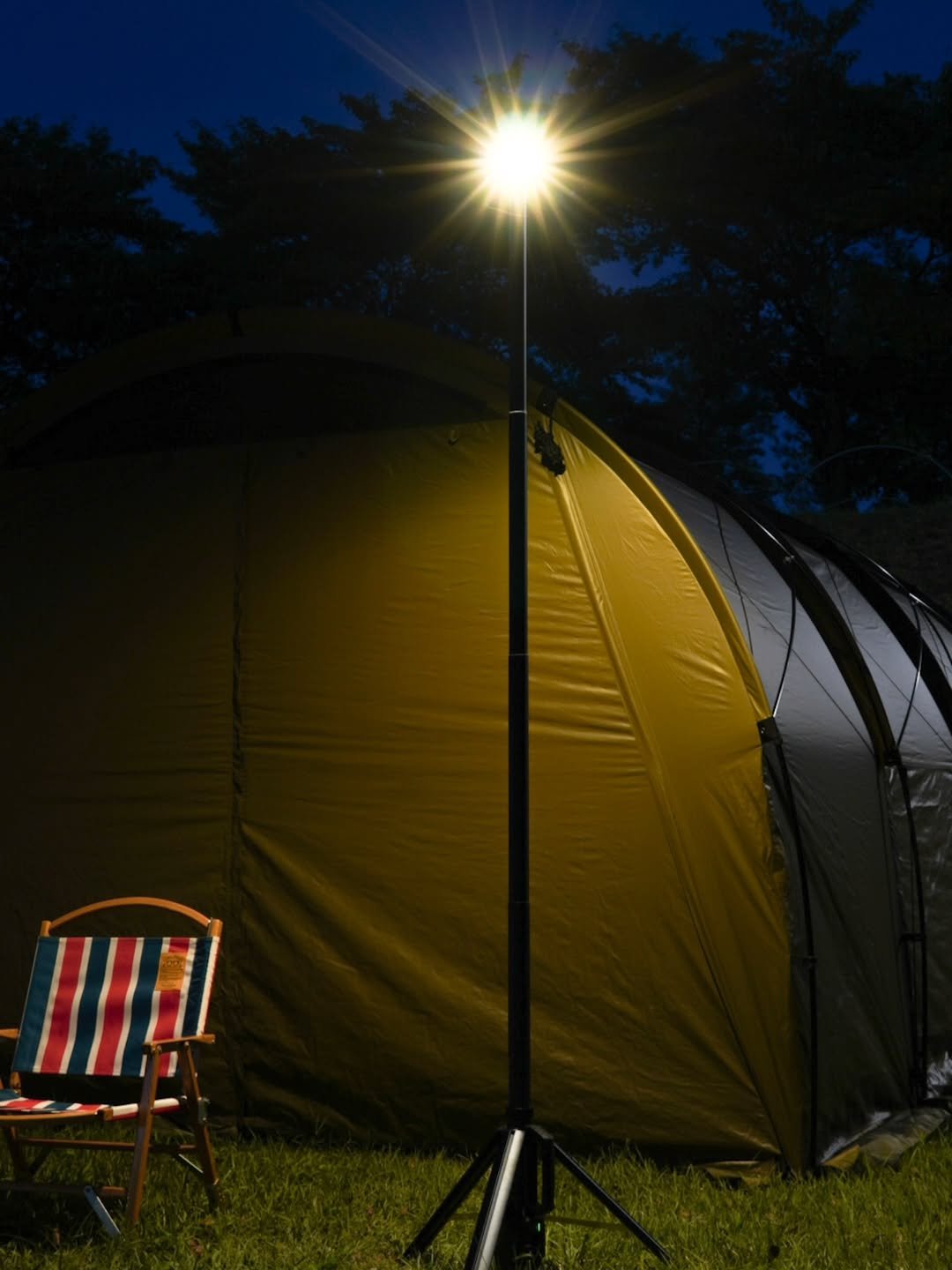 Photo shared by 🍃시기 캠프 on September 29, 2025 tagging @finel_camping. May be an image of campsite, tripod, outdoors and text.