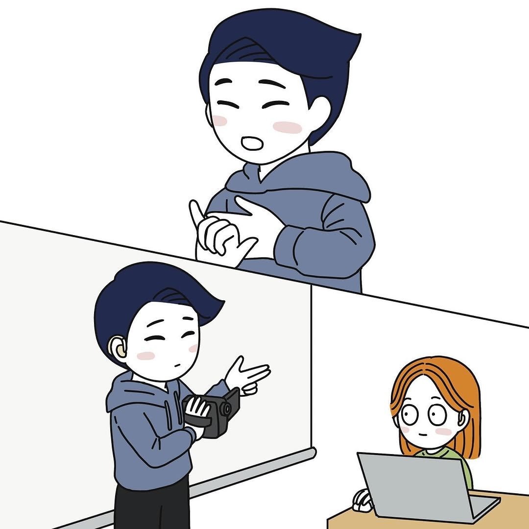 sign.soar 게시물 이미지: <수어, 날아오르다> 다시, 대학생 편 - 18화

본 만화는 픽션입니다.
실제...