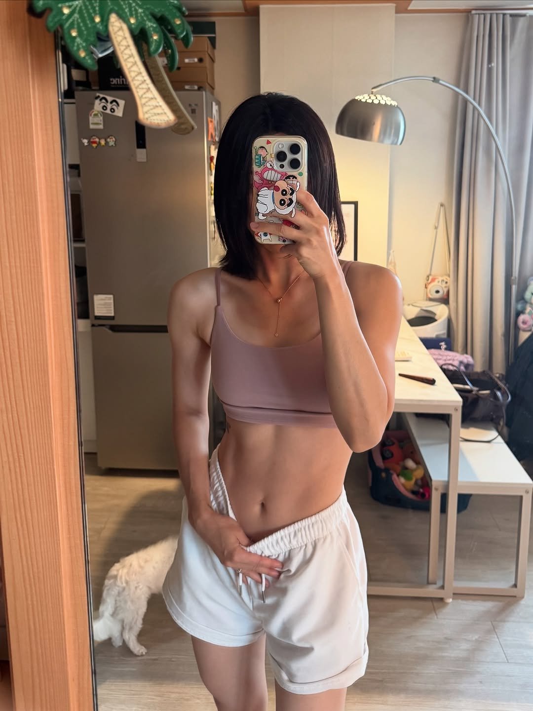 Photo by SILKY sᴇʟғ-ᴄᴀʀᴇ 운동•동안관리 on July 30, 2025. May be an image of 1 person, activewear, underwear, sportswear, sweatpants, shorts and text.