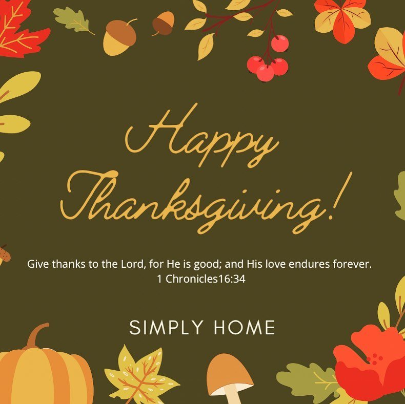 simplyhome 게시물 이미지: Happy Thanksgiving! We hope everyone has a...