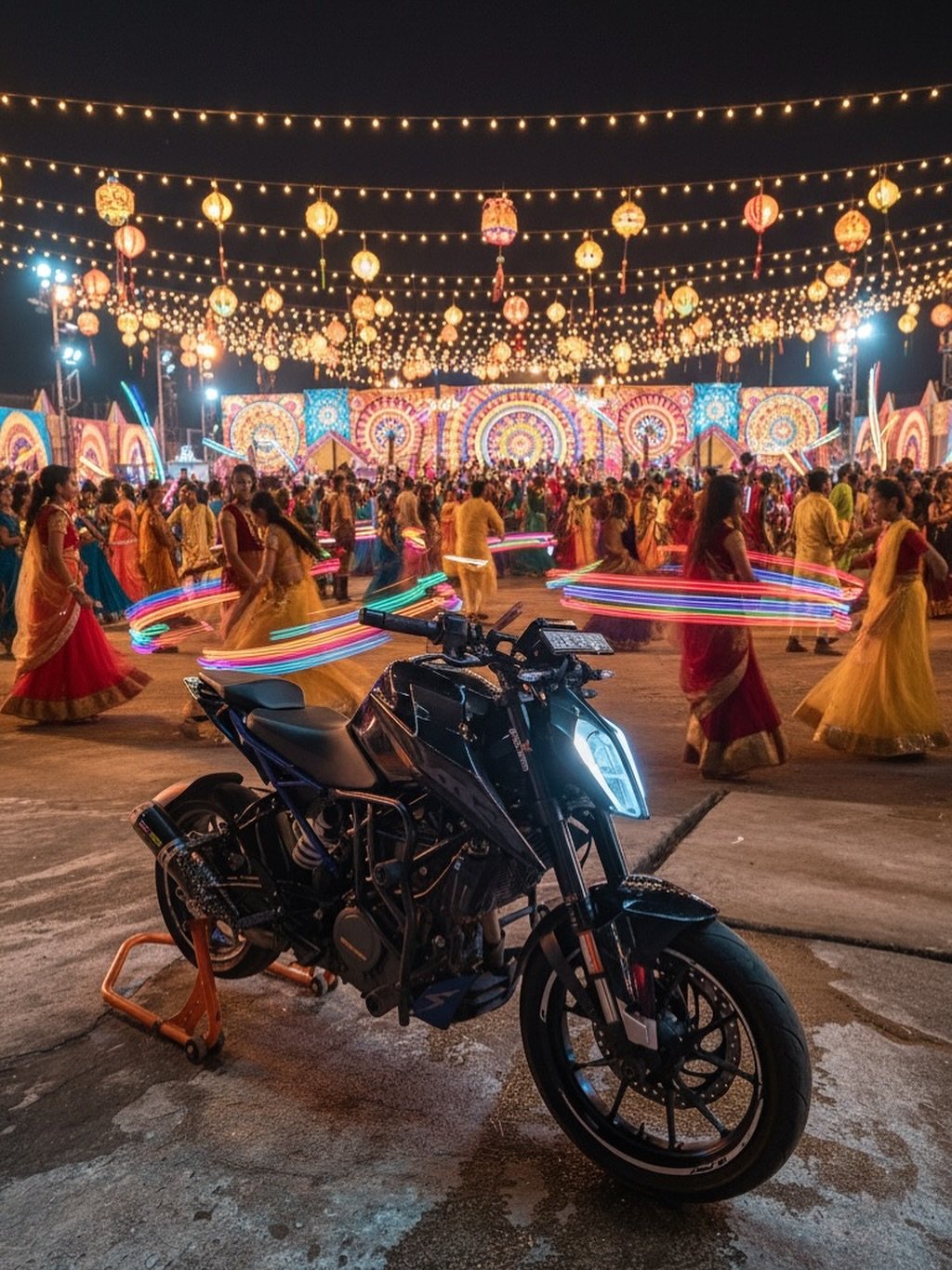 Photo by Vivek Kumar on September 26, 2025. May be an image of 2 people, motorcycle, scooter and text.