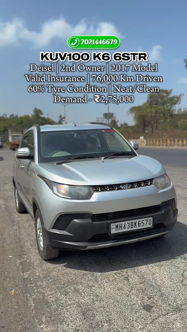 sk_cars786 게시물 이미지: 2017 KUV100 K6 6STR DIESEL 
2nd owner...