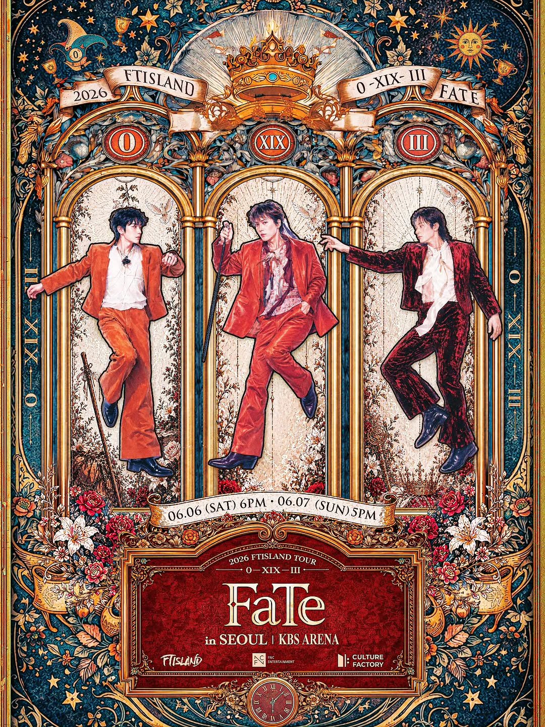 Photo by LEEHONGGI on April 25, 2026. May be a doodle of text that says '2026 OG FTISLAND ករ 0 0-XIX-LII JIZYA -XIX- LII FATE O XIX 目 - XIX IA 06.06 (SAT) 6PM 06.07 (SUN) (SUN)SPM 5PM 2026F 2026FI1SIAND 2026FUISLANDIOUR FTISLANDTOU H220E TOUR XIX- - FaTe in SEOUL imSEOULIKBSARENA KBSARENA KBS ARENA FTISLAND N NGirme E CUL CULTURE URF FACTORY TORY'.