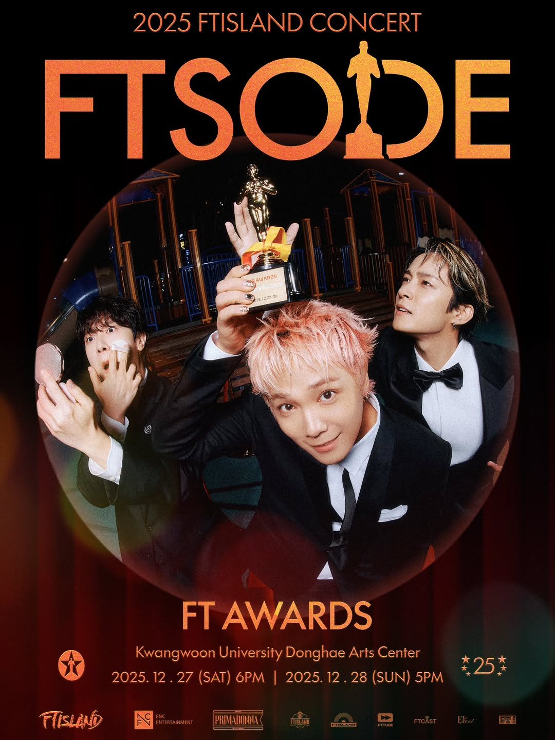 Photo by leehongki on November 04, 2025. May be an image of one or more people, bangs, poster, magazine, top and text that says '2025 FTISLAND CONCERT FTSODE AATROS UAANA FT AWARDS KwangwanNUnivesityDonghoeAC KwangwoonUniversityDo woon University Donghae Arts Center Kwangwoon 2025.12.2 2025. 27 (SAT) 6PM 2025.12 28 (SUN) 28(SUN)5PM 5P FTISLAND 本25本'.