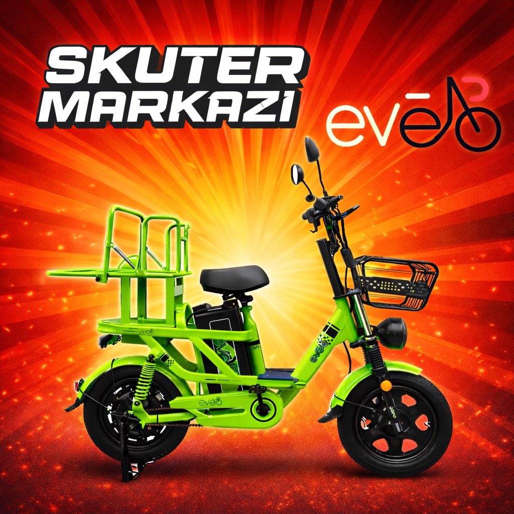 Photo by Skuter • Moped • Mototsikl | Usmonov Xamidullo on February 20, 2026. May be an image of segway, motorcycle, scooter and text that says 'SKUTER MARKAZI evelo HKyp JA EE evab'.