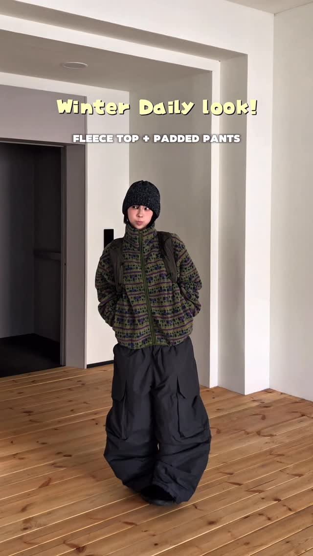 slo.jiiin 게시물 이미지: 겨울 데일리로 딱 좋은 1코디 보여드릴게요 -🪄
포근한 후리스와 패딩 팬츠 조합으로...