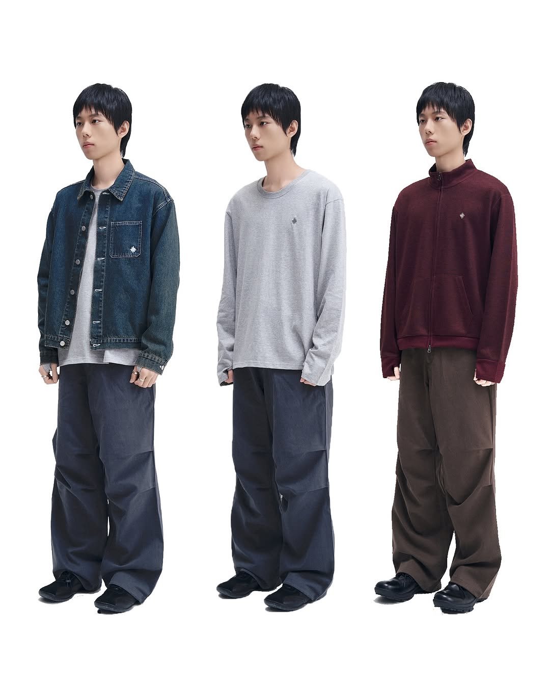 Photo by SLOW RECORD HOUSE | 슬로우 레코드 하우스 on September 16, 2025. May be an image of 3 people, bangs, duffle coat, parka, poster, sweatpants and text.