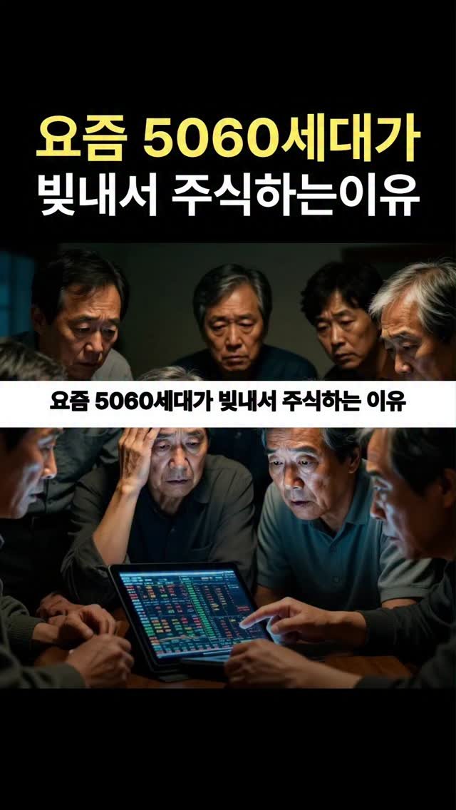 snackeconomy 게시물 이미지: 요즘 5060세대가 빚내서 주식하는 이유