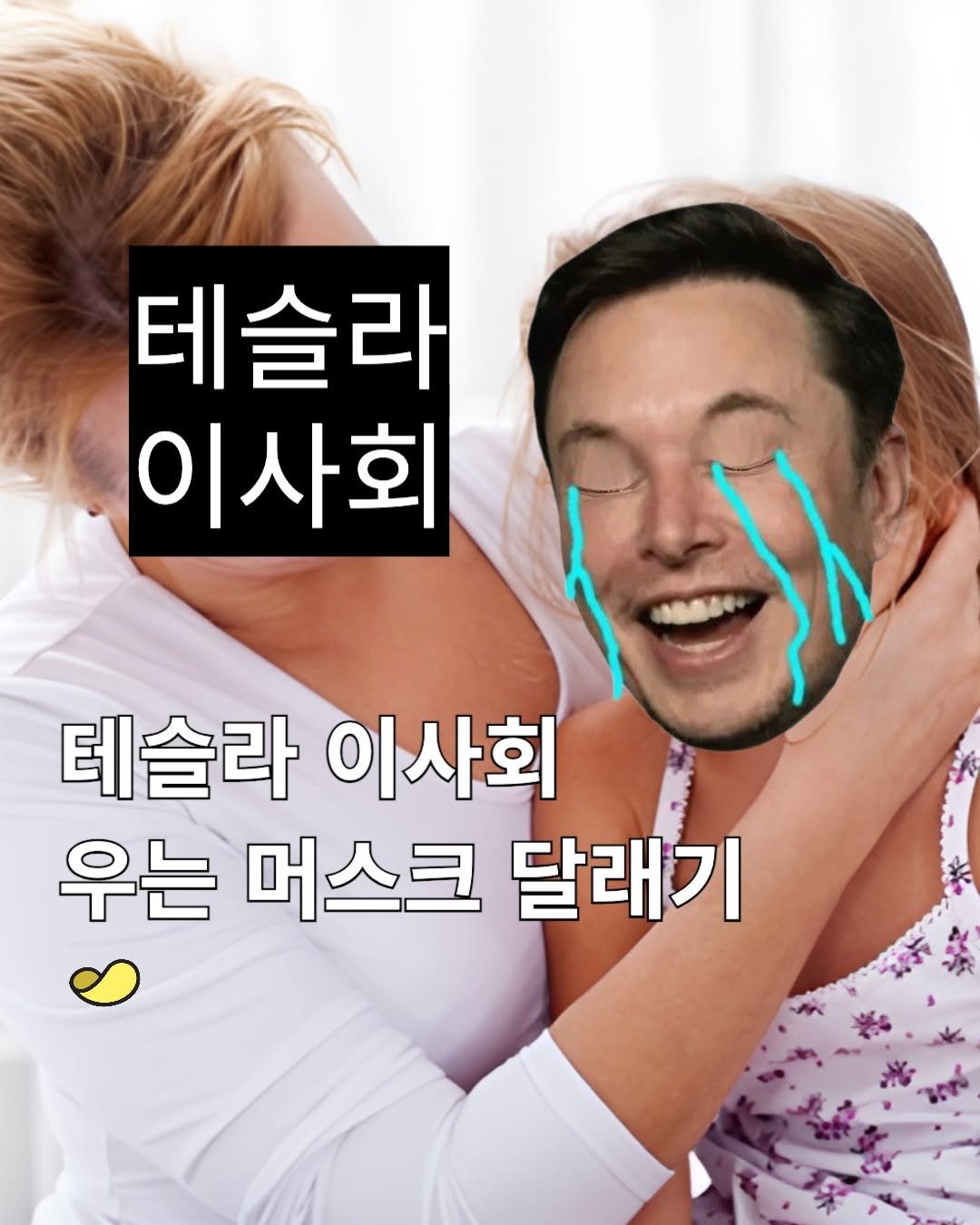 Photo by 스낵경제ㅣ경제 큐레이터 on August 06, 2025. May be an image of 1 person and text that says '테슬라 이사회 테슬라이사회 테슬라 이사회 우는 머스크 달래기'.