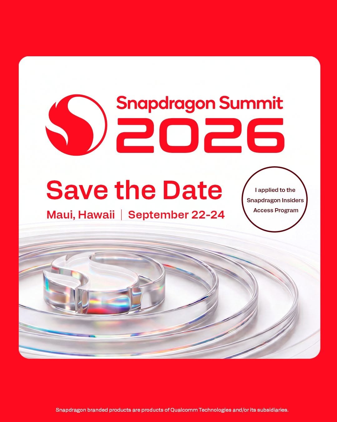 snapdragonofficial 게시물 이미지: 🚨 Applications are now open 🚨

Want to join us...