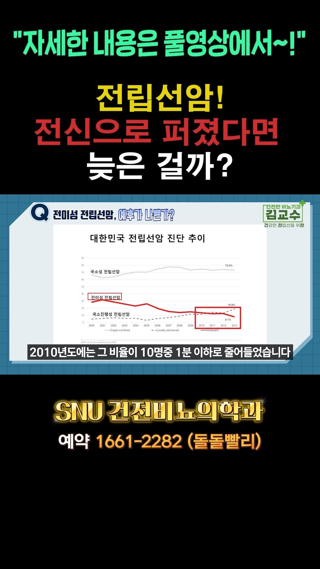 snu_urology 게시물 이미지: 전립선암! 전신으로 퍼졌다면 늦은 걸까?

🚊건대입구역 1번 출구 직통연결
☎️...