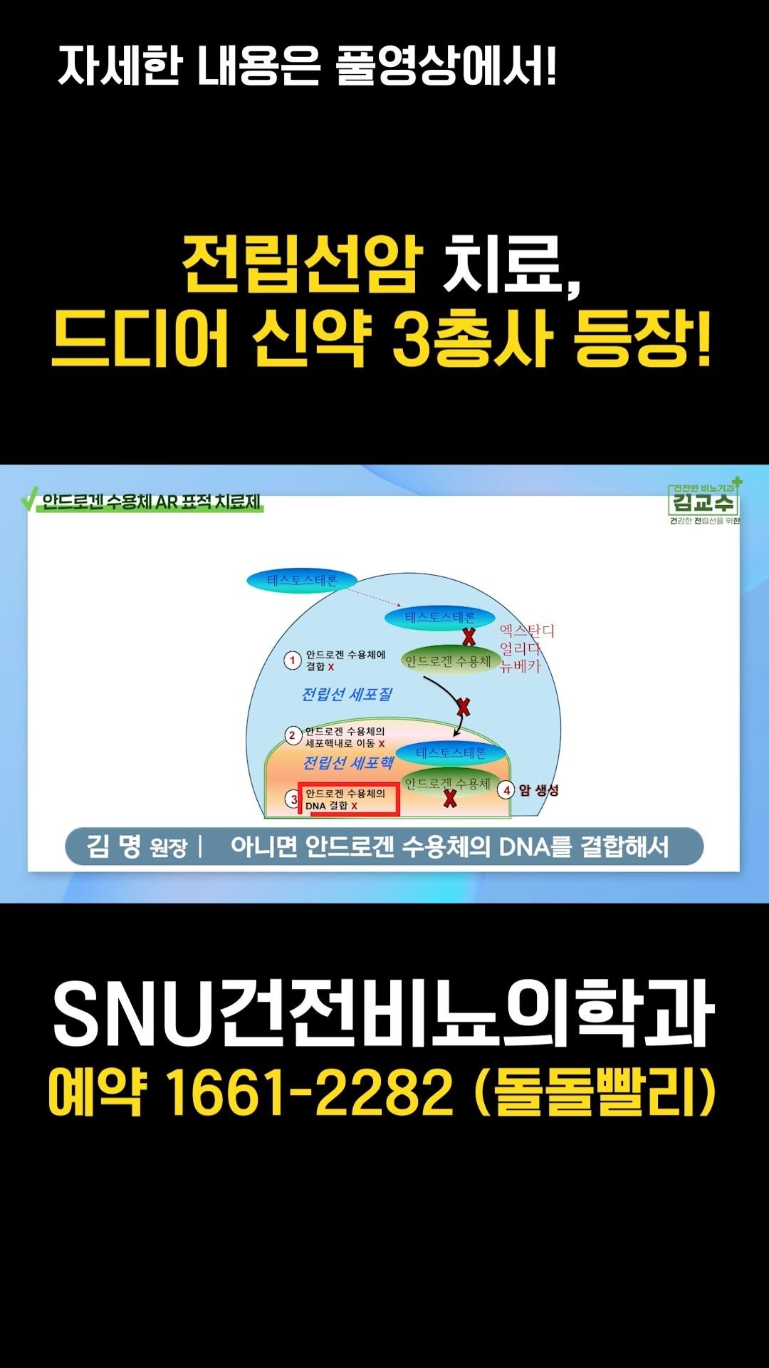 snu_urology 게시물 이미지: 전립선암 치료, 드디어 신약 3총사 등장! 
#전립선암 
#전립선암치료...