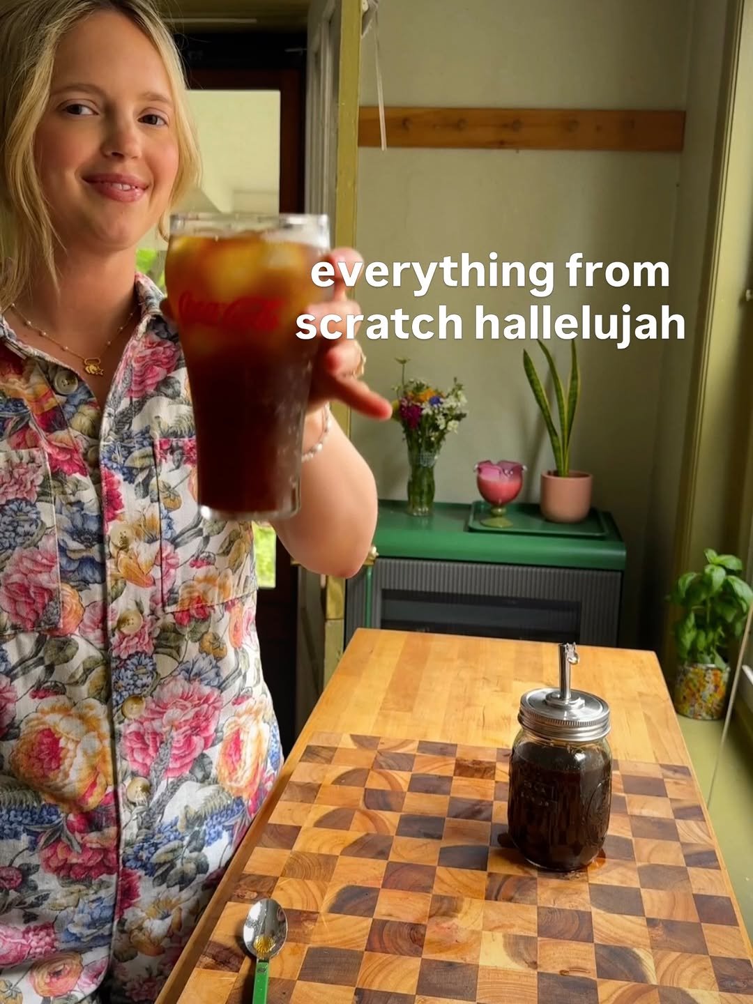 Photo by Skylar Sokolowski on April 23, 2026. May be an image of tea and text that says 'everything from scratch scratchhallelujah hallelujah'.