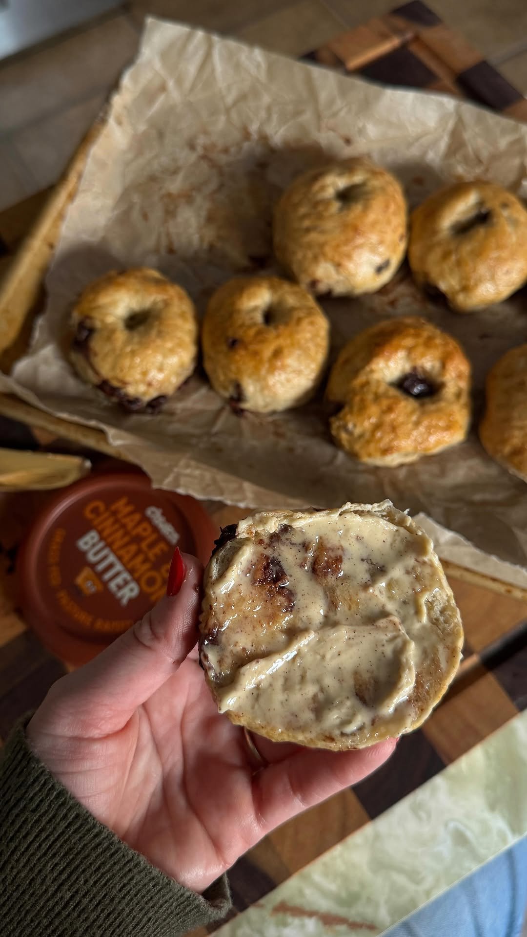 sokos.kitchen 게시물 이미지: my chocolate chip banana bread bagels 🤝...