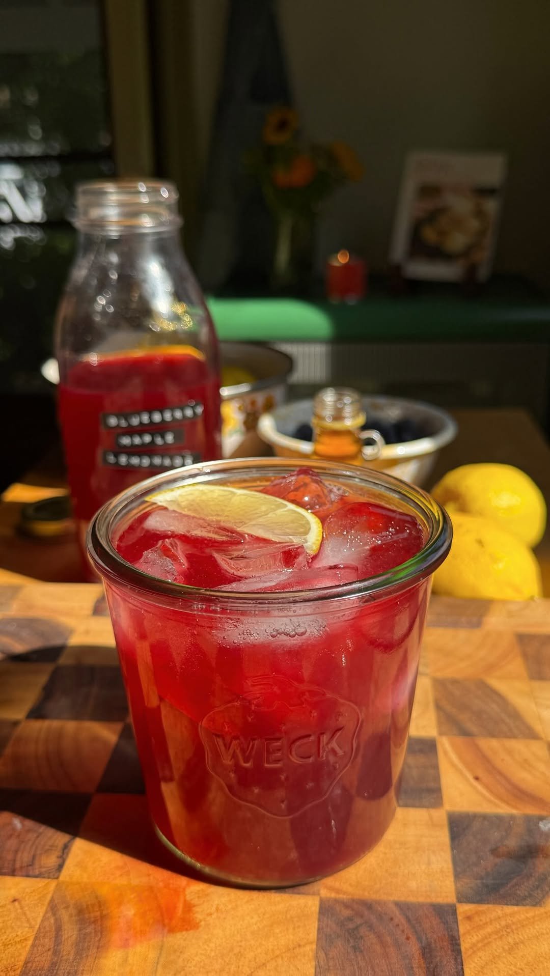 sokos.kitchen 게시물 이미지: BLUEBERRY MAPLE LEMONADE—4 simple ingredients,...