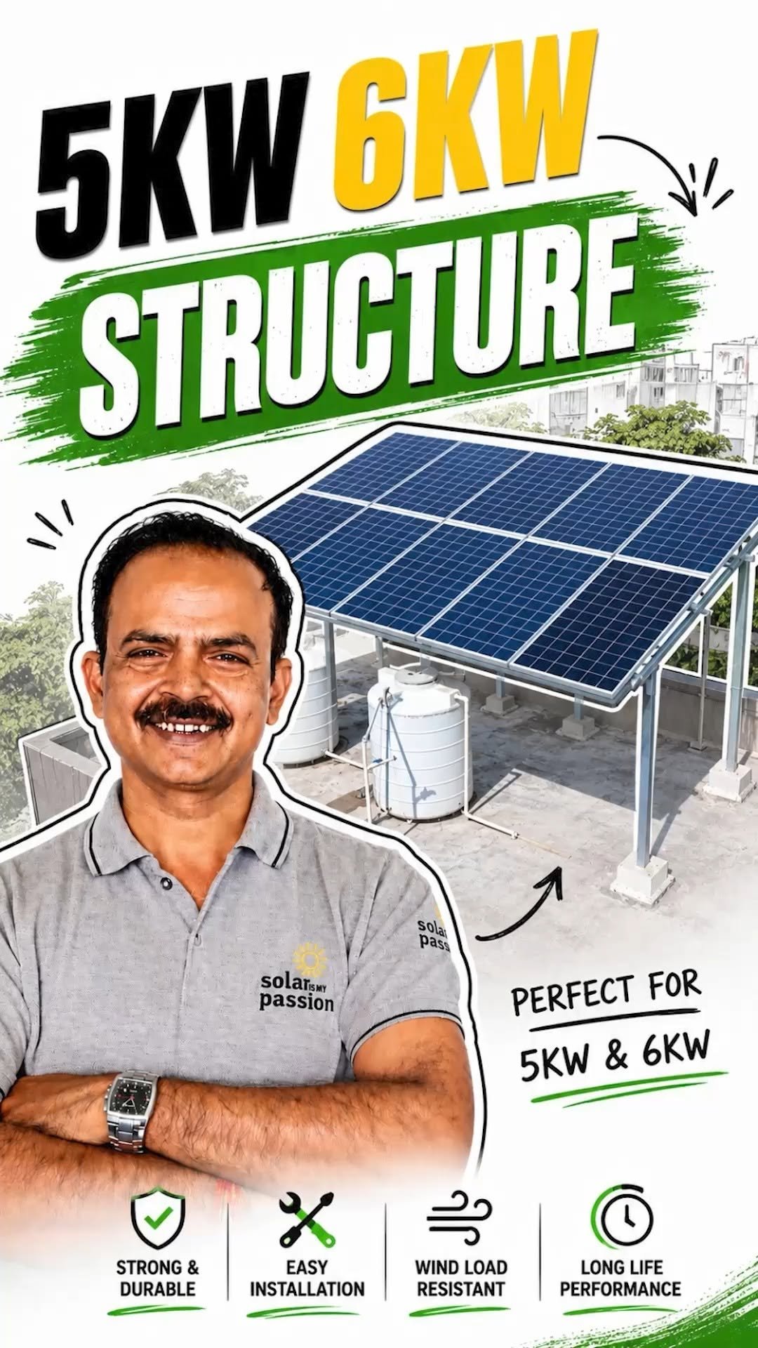 solarismypassion 게시물 이미지: BEST 5KW & 6KW STRUCTURE ✅

Engineering the...