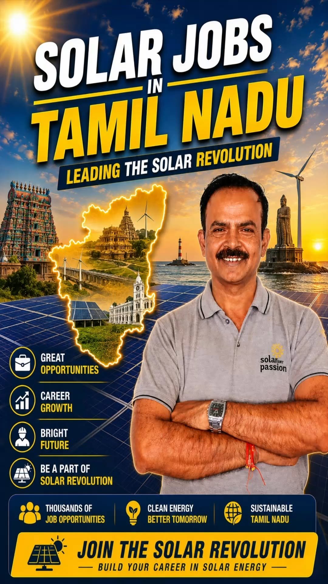 solarismypassion 게시물 이미지: Tamil Nadu Solar Job Opportunities

From...