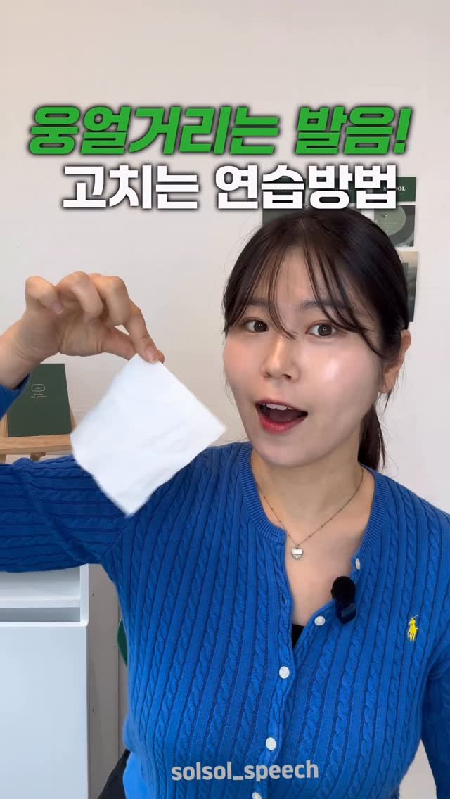 solsol_speech 게시물 이미지: [휴지발성] 남기기 📌웅얼거리는 발음 고치는 방법

휴지발성! 남기시면 자세한...