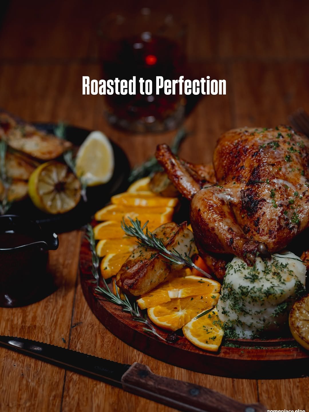 Photo by Someplace Else, Mumbai on December 23, 2025. May be an image of turkey, chicken, steak and text that says 'Roasted to Perfection'.
