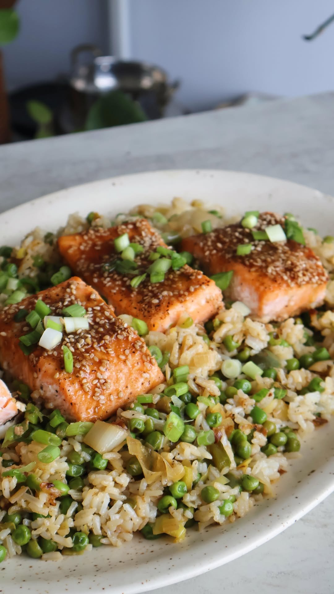 somethingnutritious 게시물 이미지: green veggie fried rice with maple sesame...