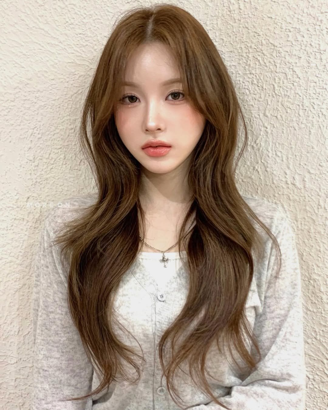 Photo by 합정미용실 모어온 송아인 in 합정 with @hapjeong.moreon. May be an image of one or more people, braids, blonde hair, long hair, top and text.