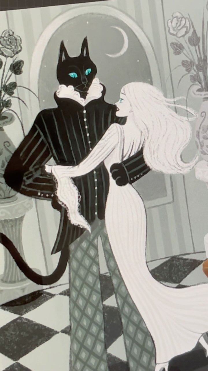 songmiyoung_artwork 게시물 이미지: 고양이 남작은 우아하게 손을 내밀었다. 
매서운 눈매와는 다르게 매력적이고...