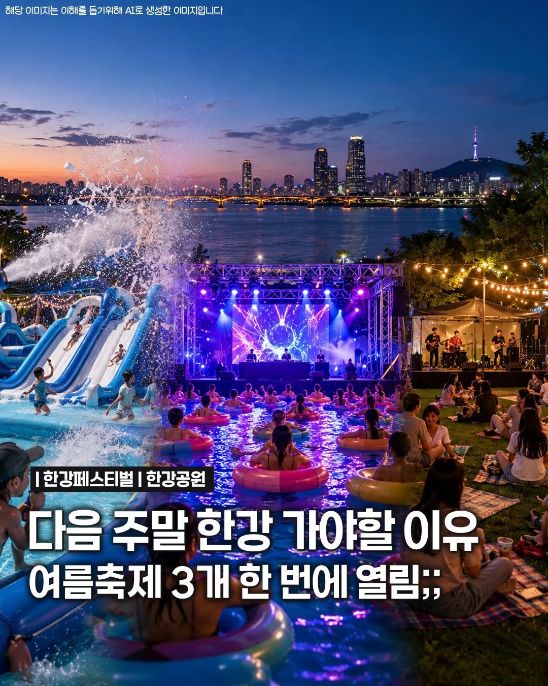 songpa99 게시물 이미지: 다음 주말 한강 안 가면 손해🔥

물놀이만 있는 줄 알았는데
DJ 공연부터...