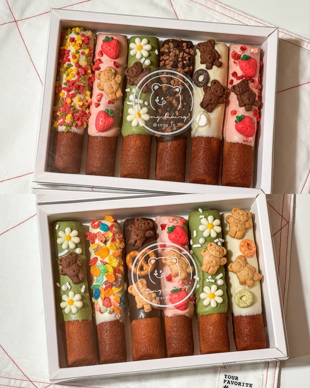 Photo by 소니 레시피 on November 06, 2025. May be an image of breadstick, hamper, wafer and text that says 'bekenay @sony_ir in sony ジー ตรง FAVORITE YOUR FAVORITE'.