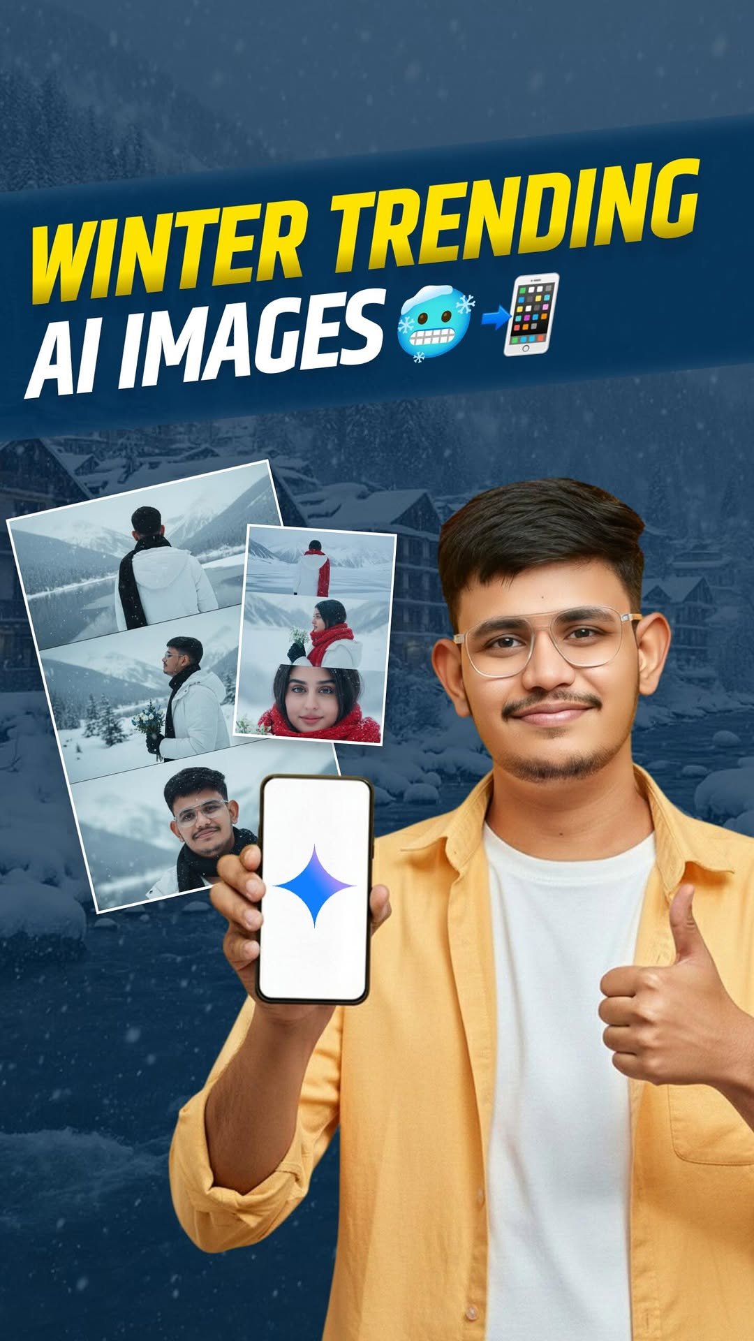 sopan_tech 게시물 이미지: Trending Winter Special Ai Images 🥶📲

#winter...