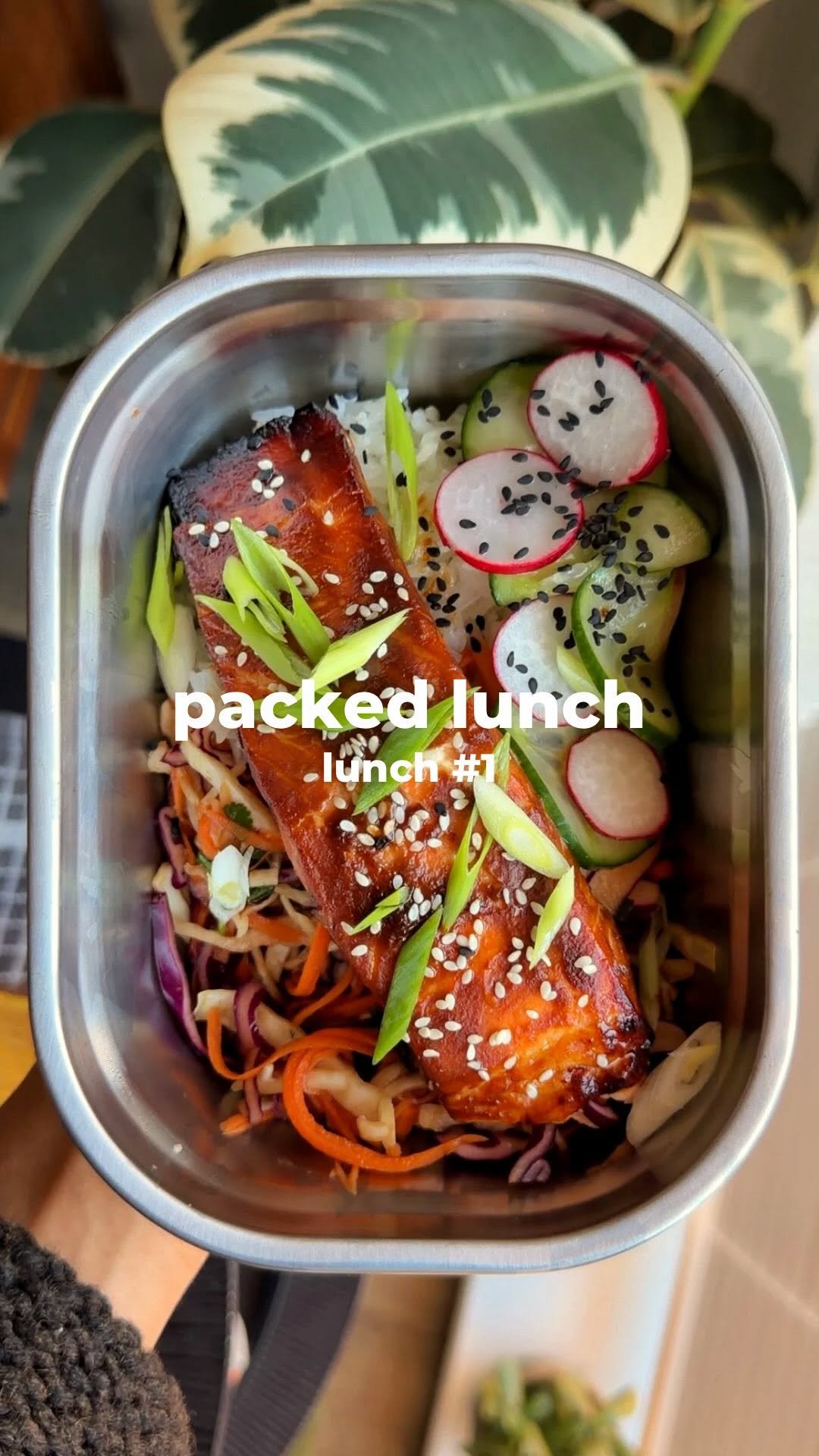 sophiethenutritionist 게시물 이미지: #1 PACKED LUNCH: miso salmon rice...