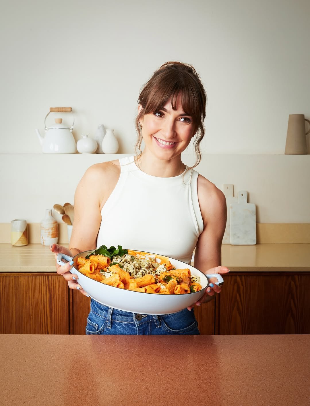 Photo shared by Sophie Macfie on February 13, 2026 tagging @nickyjohnston. May be an image of salad, apron and text.