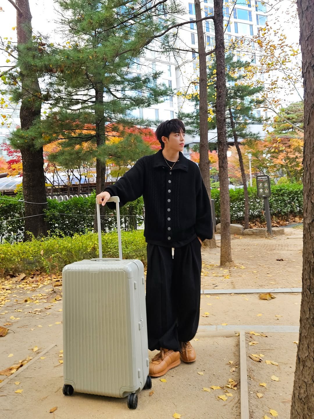 Photo shared by COUPS on November 23, 2025 tagging @rimowa. May be an image of suitcase, luggage, briefcase and text.