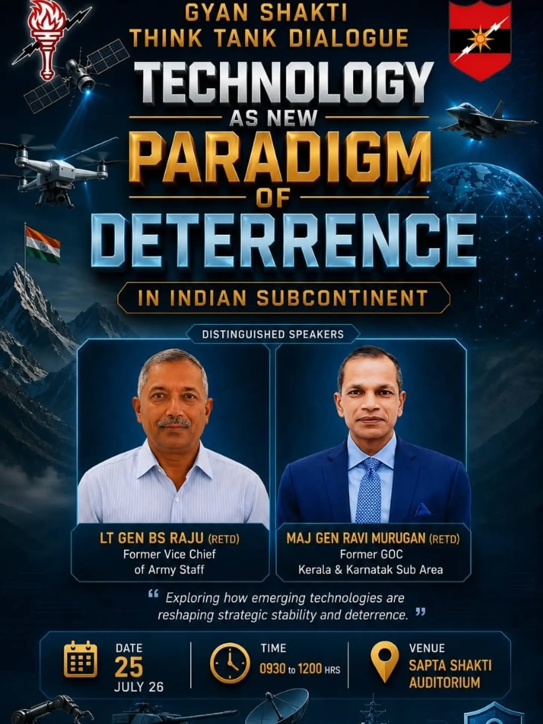 southwesterncommand_indianarmy 게시물 이미지: 🔥 Gyan Shakti Think Tank Dialogue 🔥
As...
