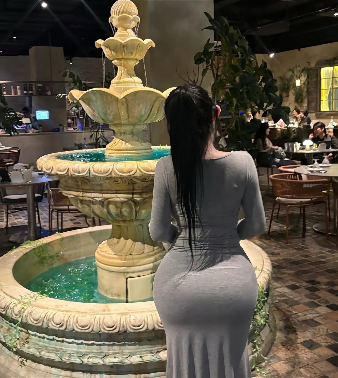 Photo shared by 조하윤 on October 27, 2025 tagging @soyeemilk, and @soyee.milk. May be an image of fountain and text.