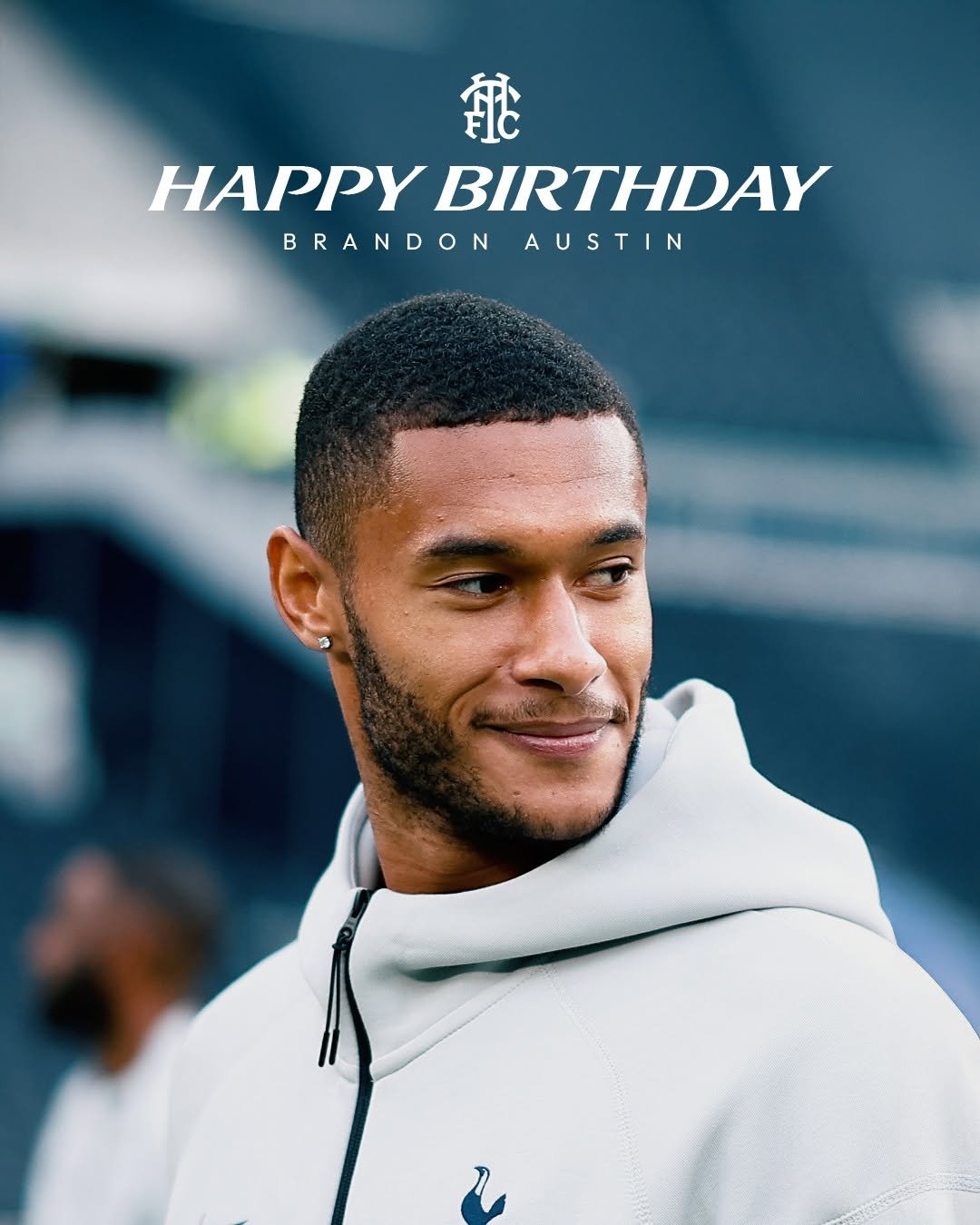 Photo by Tottenham Hotspur on January 08, 2026. May be an image of football and text that says '魏 HAPPY BIRTHDAY BRANDONAUSTIN AUSTIN BRANDON'.
