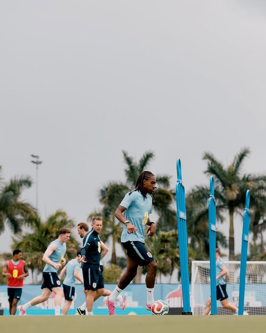 spursofficial 게시물 이미지: Djed on duty in Florida 🫡
