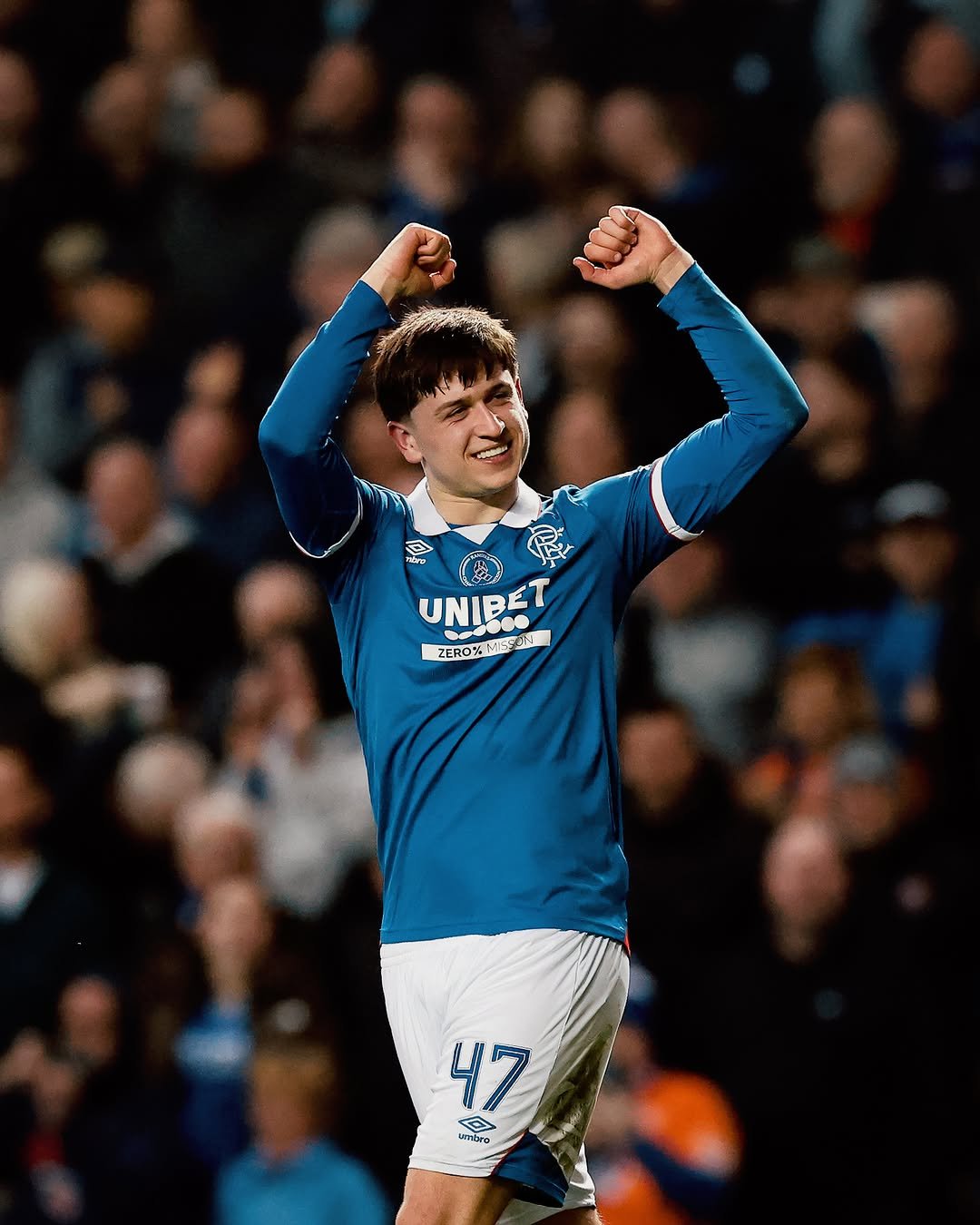 Photo shared by Tottenham Hotspur on April 28, 2026 tagging @rangersfc, and @mikeymoore_10. May be an image of football, soccer, stadium and text.