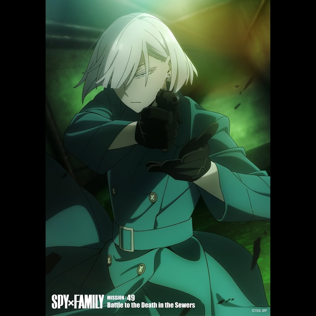 Photo by SPY x FAMILY EN on December 20, 2025. May be an image of poster, eye patch and text that says 'ምቢያ SPY*FAMILY rM MISSION: 49 SPY Battle BatlelotheDeathinteSewers to the Death in the Sewers @TESEFP'.