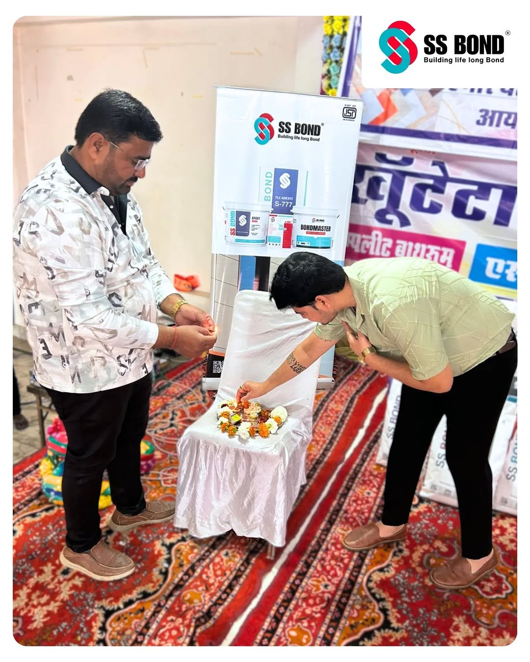 Photo by SS BOND | Tile adhesive, Epoxy & Grout. on February 25, 2026. May be an image of one or more people, poster, hamper, dais, office and text.