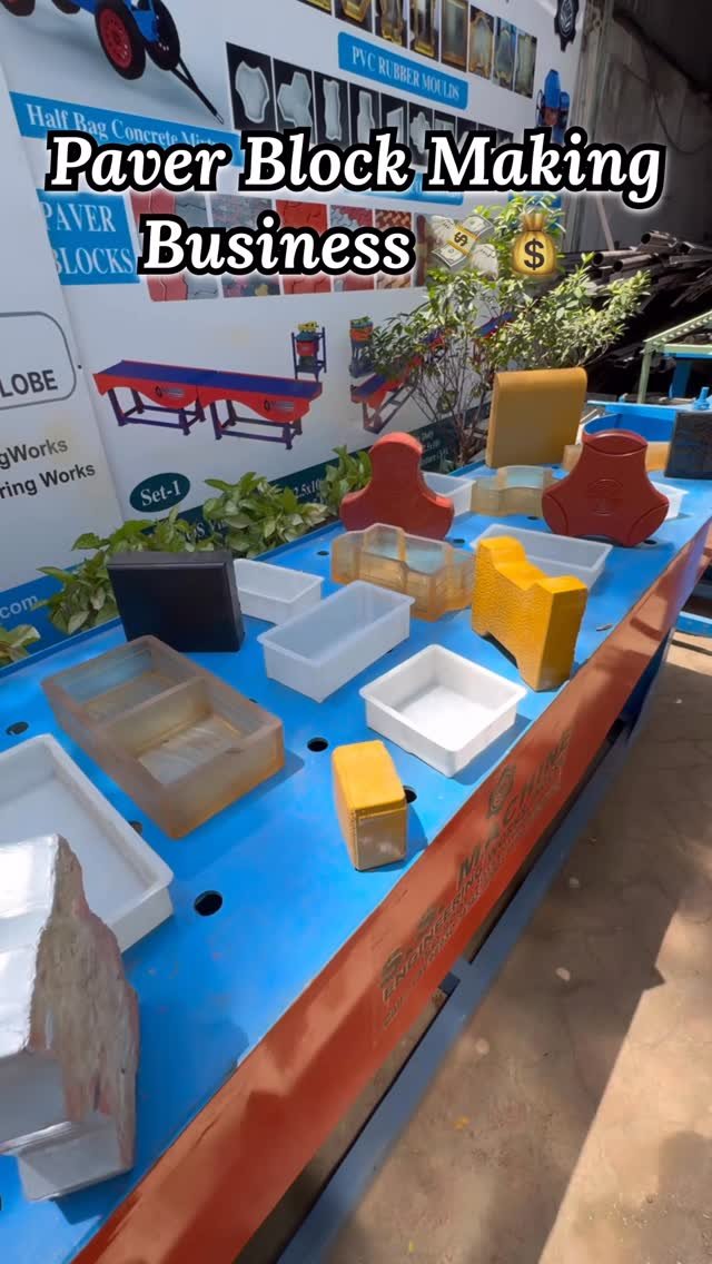 ssmachine.indore 게시물 이미지: Paver Block Making Business 💸💰 #paverblocks...